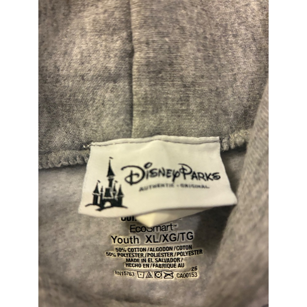 Disney Parks Walt Disney World 2016 Sorcerer Mickey Gray Hoodie Youth XL 0044 - Picture 3 of 7
